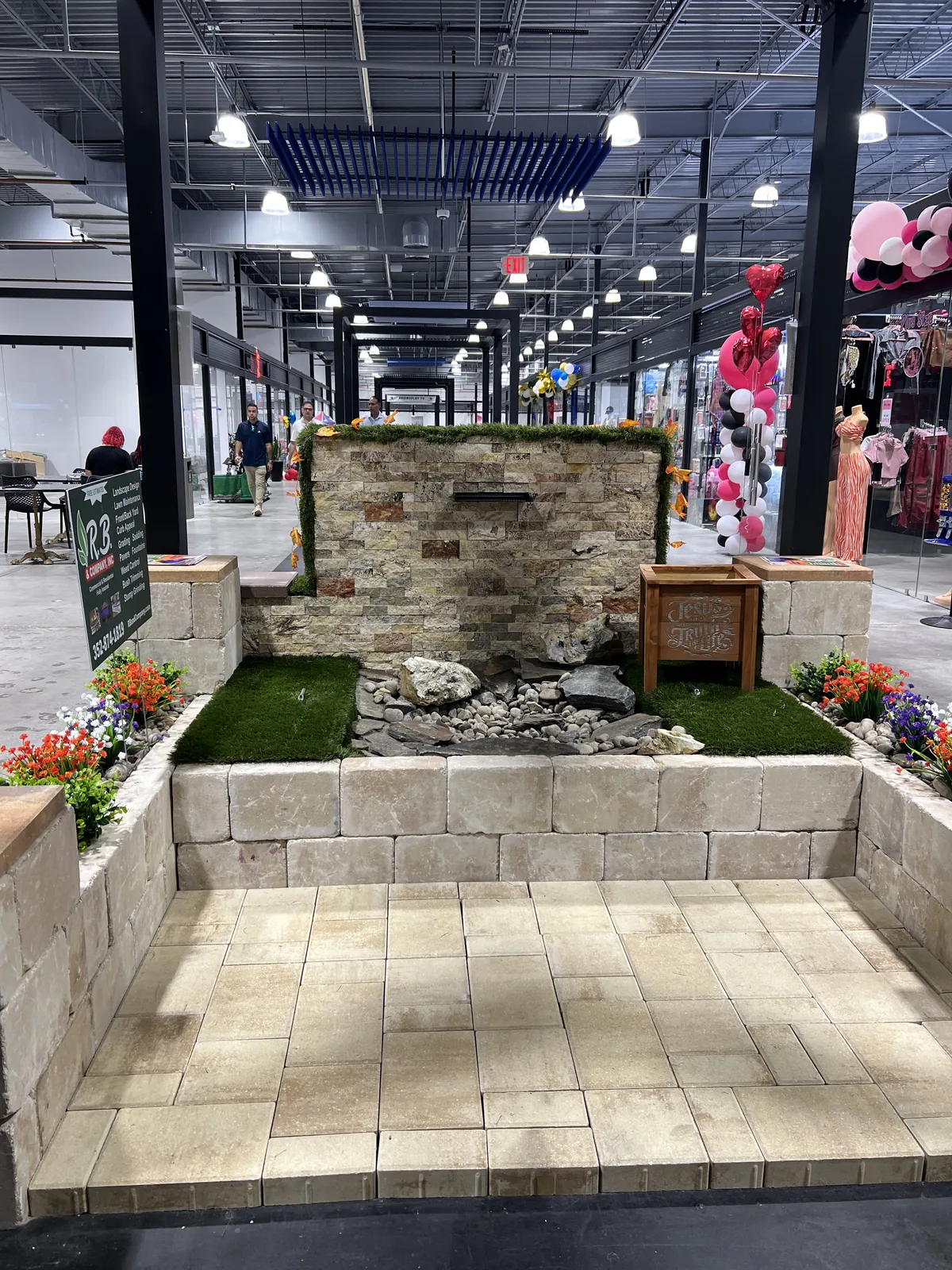 Stone wall & water feature build